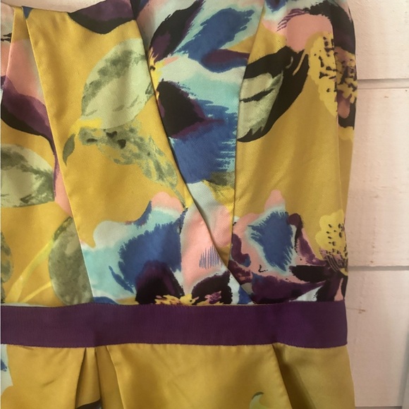 Vince Camuto Yellow and Purple Floral Dress - Picture 8 of 13